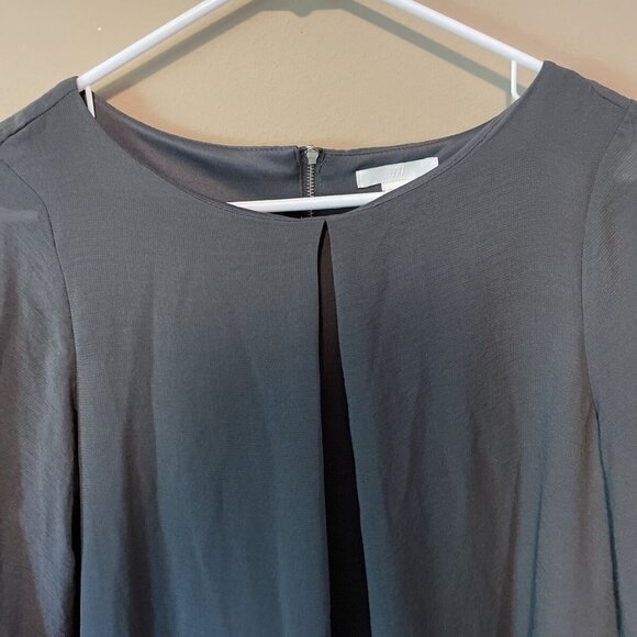 H&M grey chiffon 3/4 sleeve dress - Picture 5 of 5